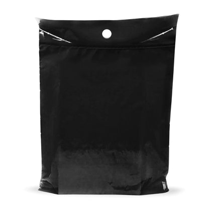 Plastic Car Trash Bags 50 pcs Black - 9x12x2 Thick Car Trash Bags Disposable Hanging - Disposable Car Garbage Bags - Easy Replace Car Trash Bag Small - Plastic Trash Car Bag by Popular Plastic Bags
